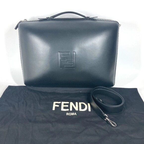 FENDI 7VV158 FF logo Large Suitcase Travel Bag 2WAY Bag Shoulder Bag Hand Bag - Picture 1 of 16